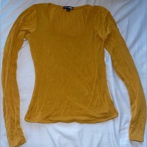 Long Sleeve Yellow Top / Brand: Fashion Nova / Size: Medium